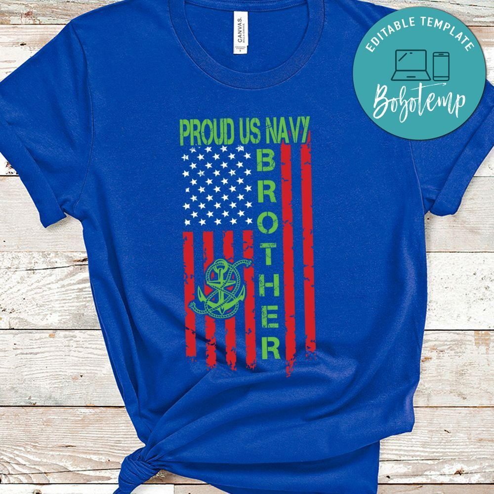 Proud US Navy Brother Veteran Tshirt