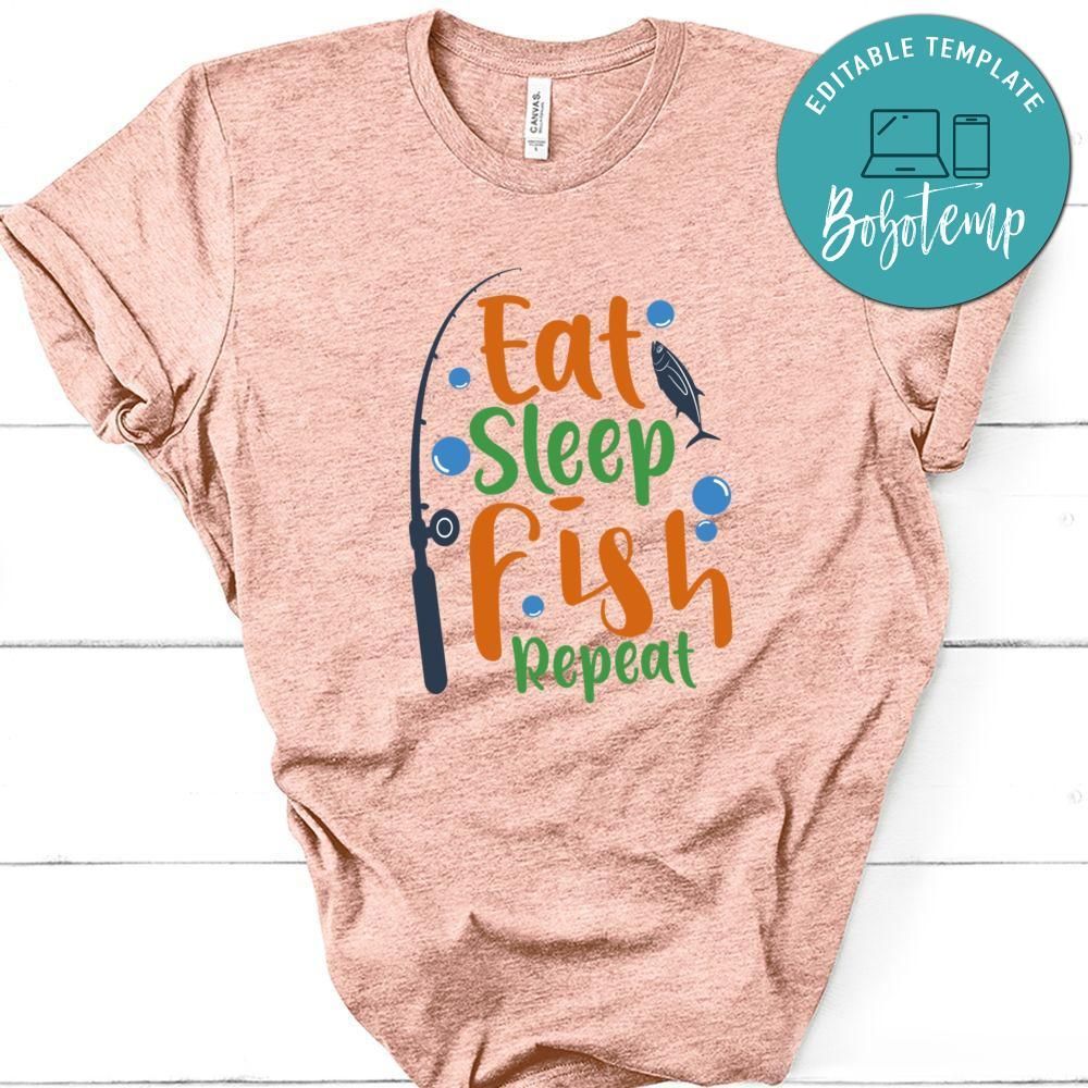 Eat Sleep Fish Repeat T-Shirt