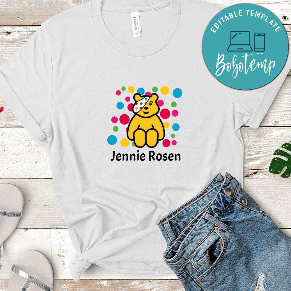 Personalize Children in Need Shirt