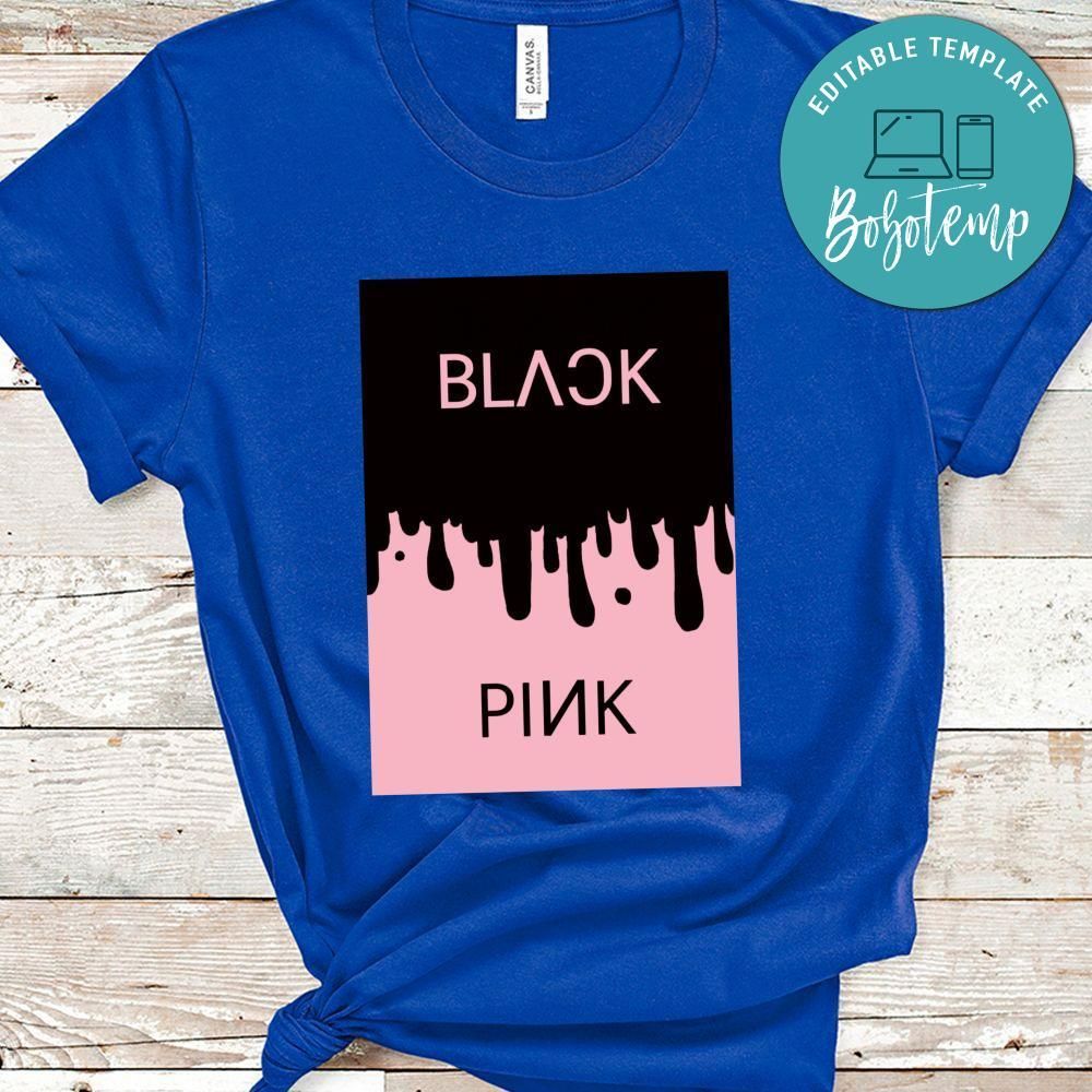 Blackpink Black And Pink Color Shirt