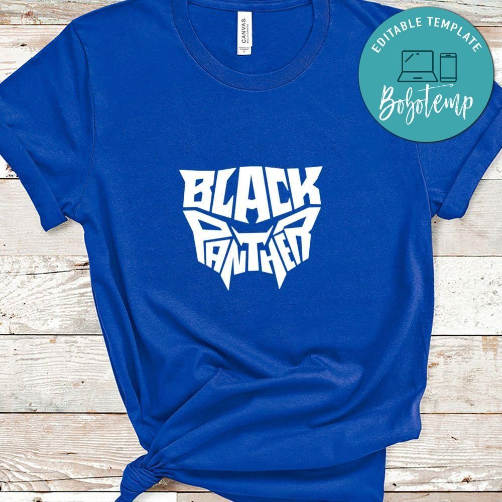 Black Panther Typography Shirt