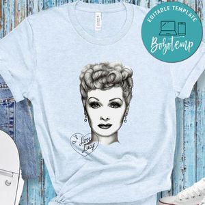 I Love Lucy Black And White Art Shirt