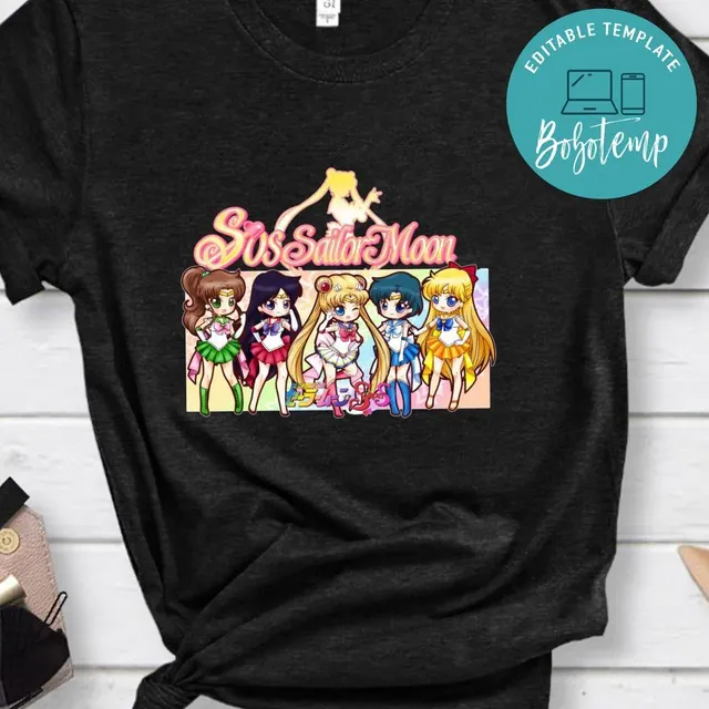 Unisex T-shirt Pretty Guardians Sailor Moon anime manga Classic T-Shirt Unisex T-shirt Pretty Guardians Sailor Moon anime manga Classic T-Shirt