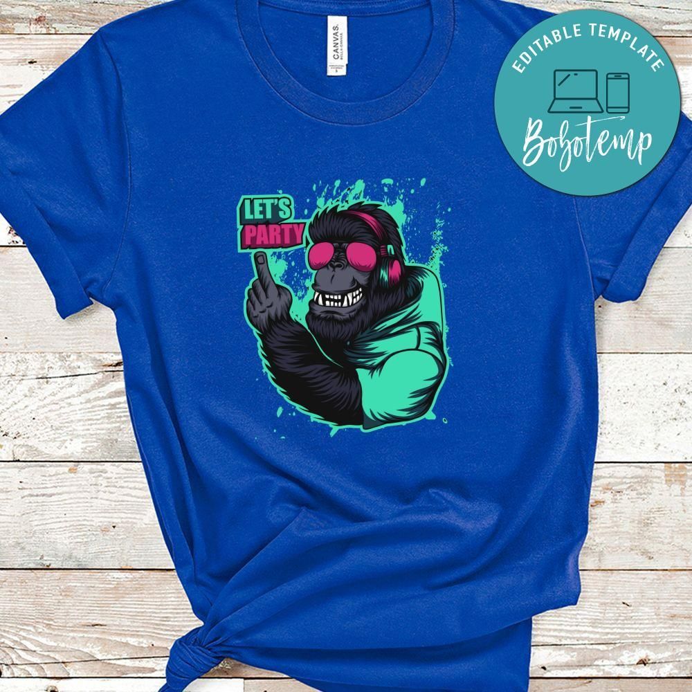 gorilla headphone let's party Shirt