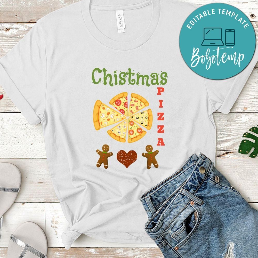 Christmas Pizza And Gingerbread Shirt