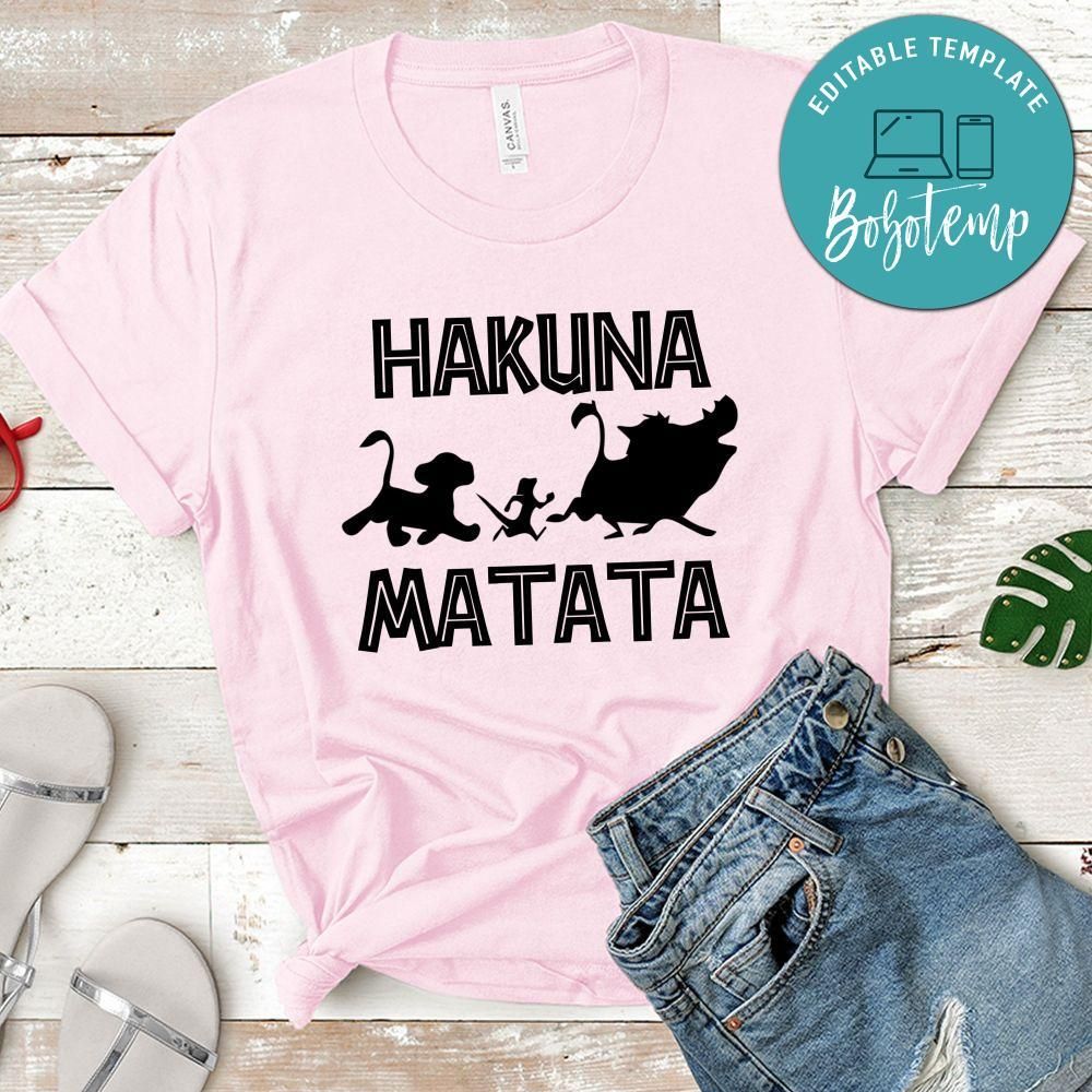 Disney Hakuna Matata PNG file template