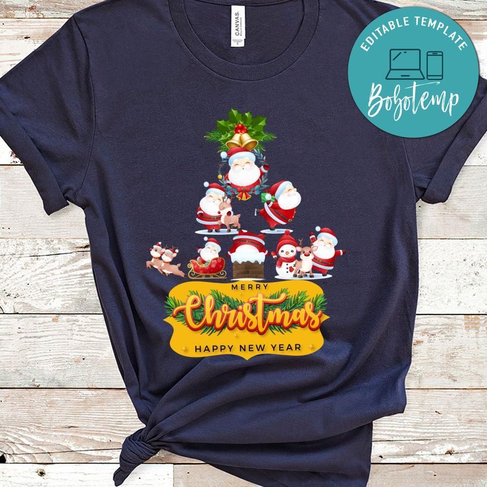 Merry Christmas And Happy New Year, Cute Santa Claus For Christmas Day Shirt Christmas Shirt