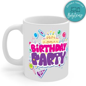 Happy Birthday Birthday Party Mug