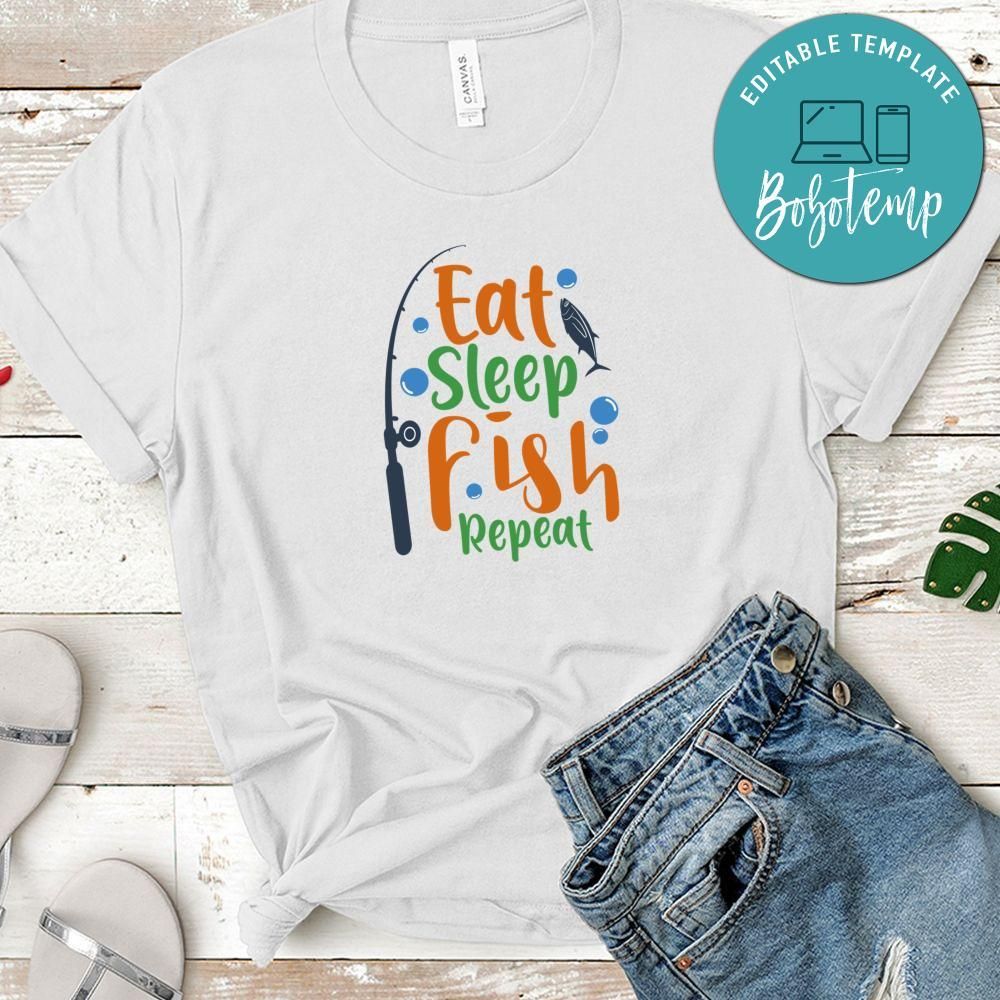 Eat Sleep Fish Repeat T-Shirt