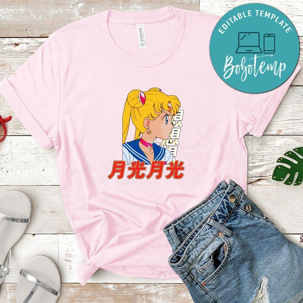 Sailor Moon Shirt, Japanese Anime Shirt