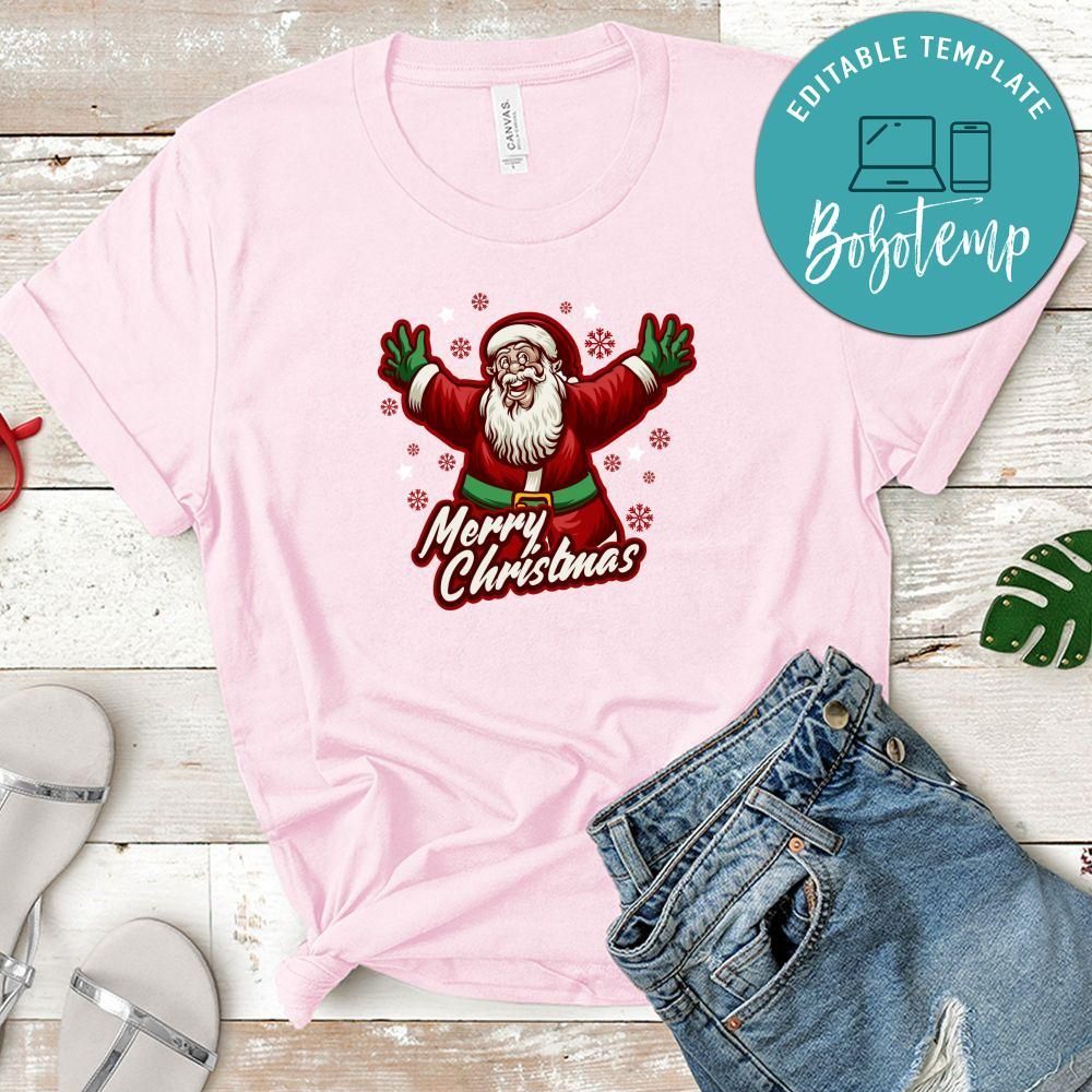 Vintage Classic Santa Claus Merry Christmas Shirt