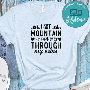 I Got Mountain Air Running Through My Veins White Shirt