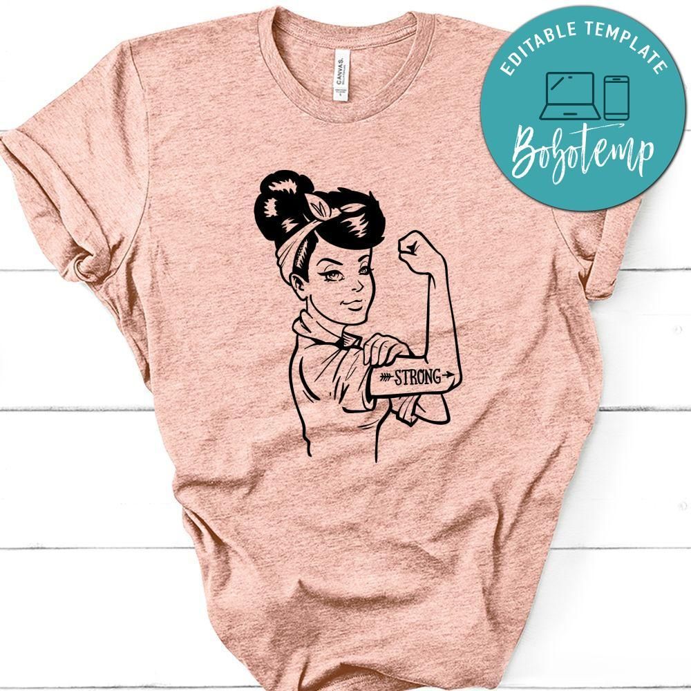 Rosie Strong White Woman Shirt