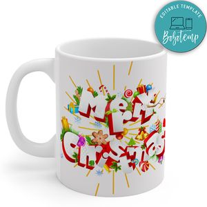 Merry Christmas Gift Mug, Merry Christmas And Happy New Year Mug