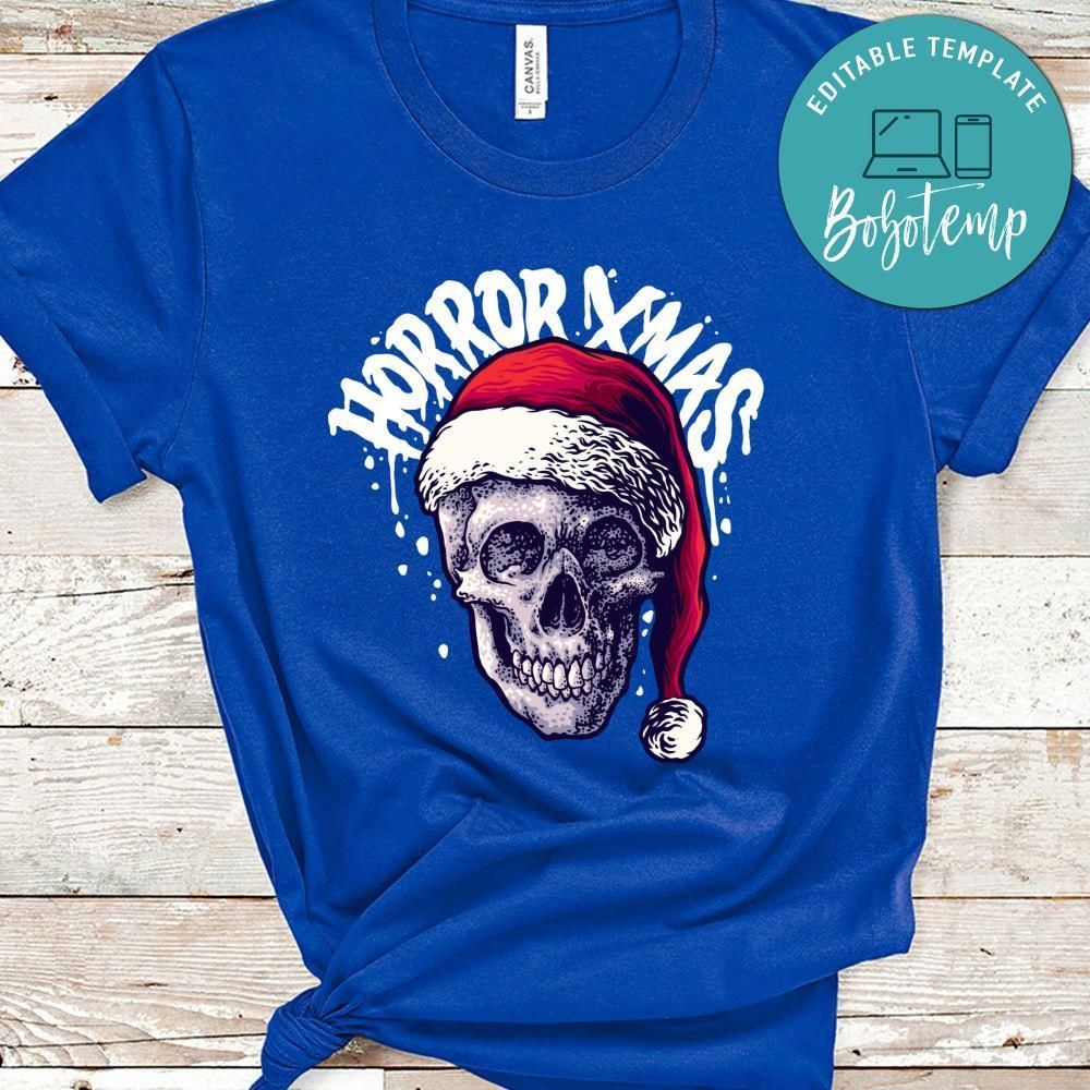 Merry Christmas, Santa Skull Christmas  Horror Shirt