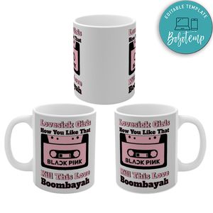 Blackpink Music Cassette Music List Mug