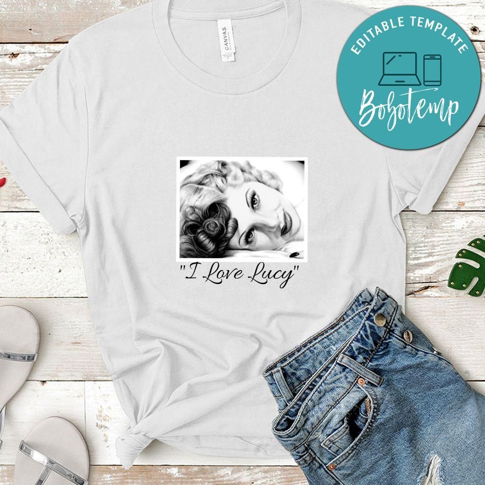 Lucille Ball Portrait Shirt, I Love Lucy Shirt