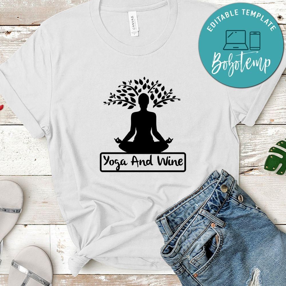 Yoga And Wine T-Shirt