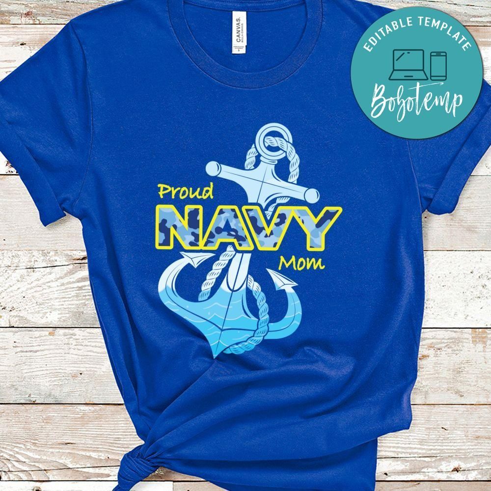 Veteran Proud Navy Mom T-shirt