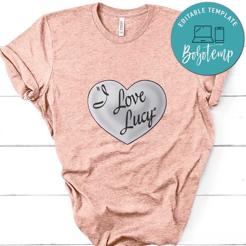 I Love Lucy Heart Shirt