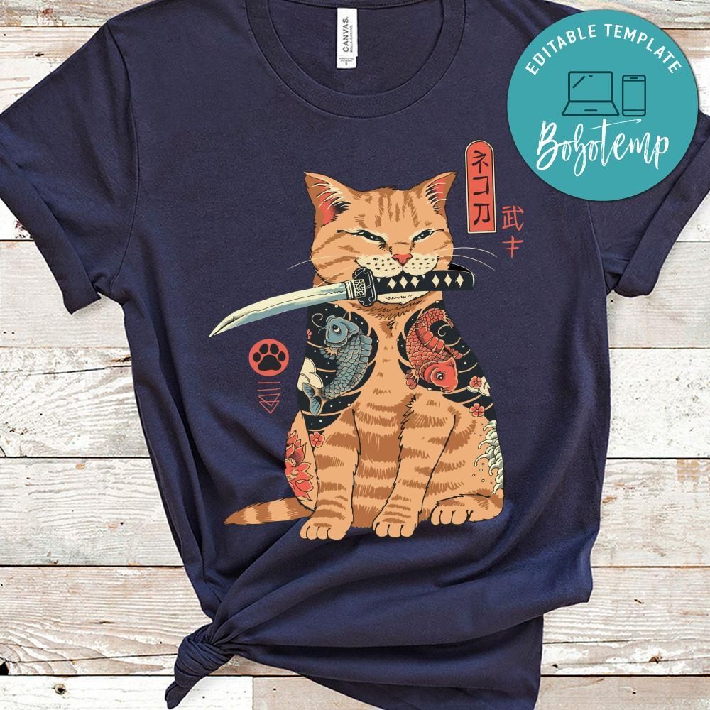 Japon Cat Catana Shirt