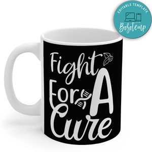 Fight For A Cure Black Gift Mug