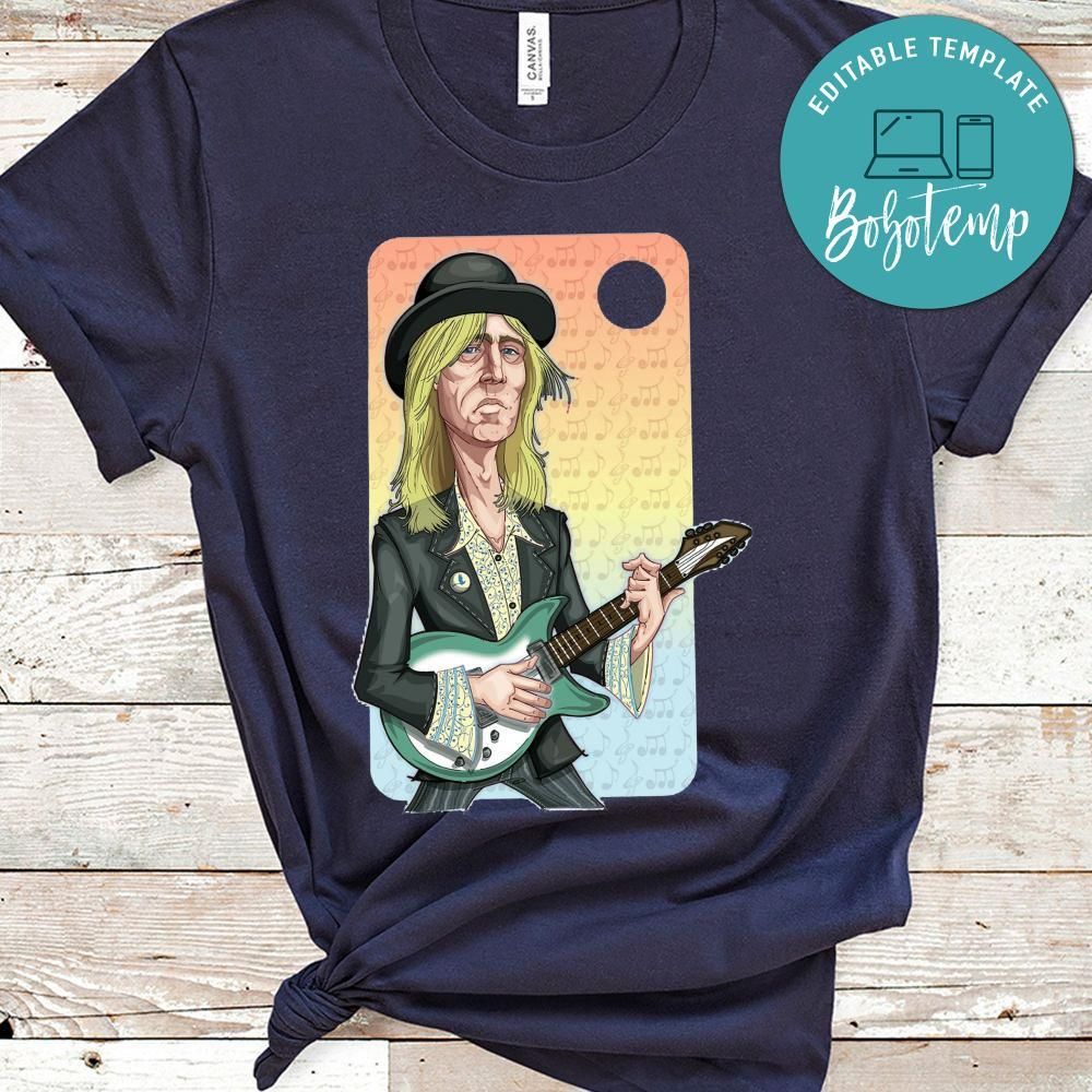 Funny Tom Petty With Guiltar Shirt