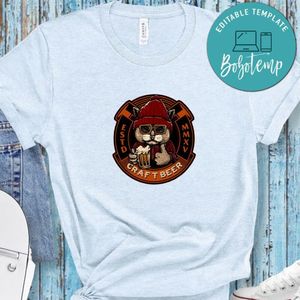 Cat With A Glass Of Beer Shirt