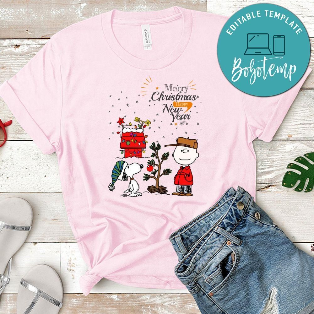 Merry Christmas And Happy New Year, Charlie Brown and Snoopy Christmas Shirt