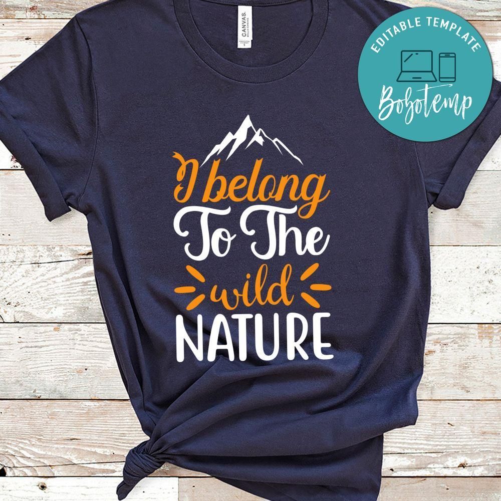 I Belong To The Wild Nature Black Shirt