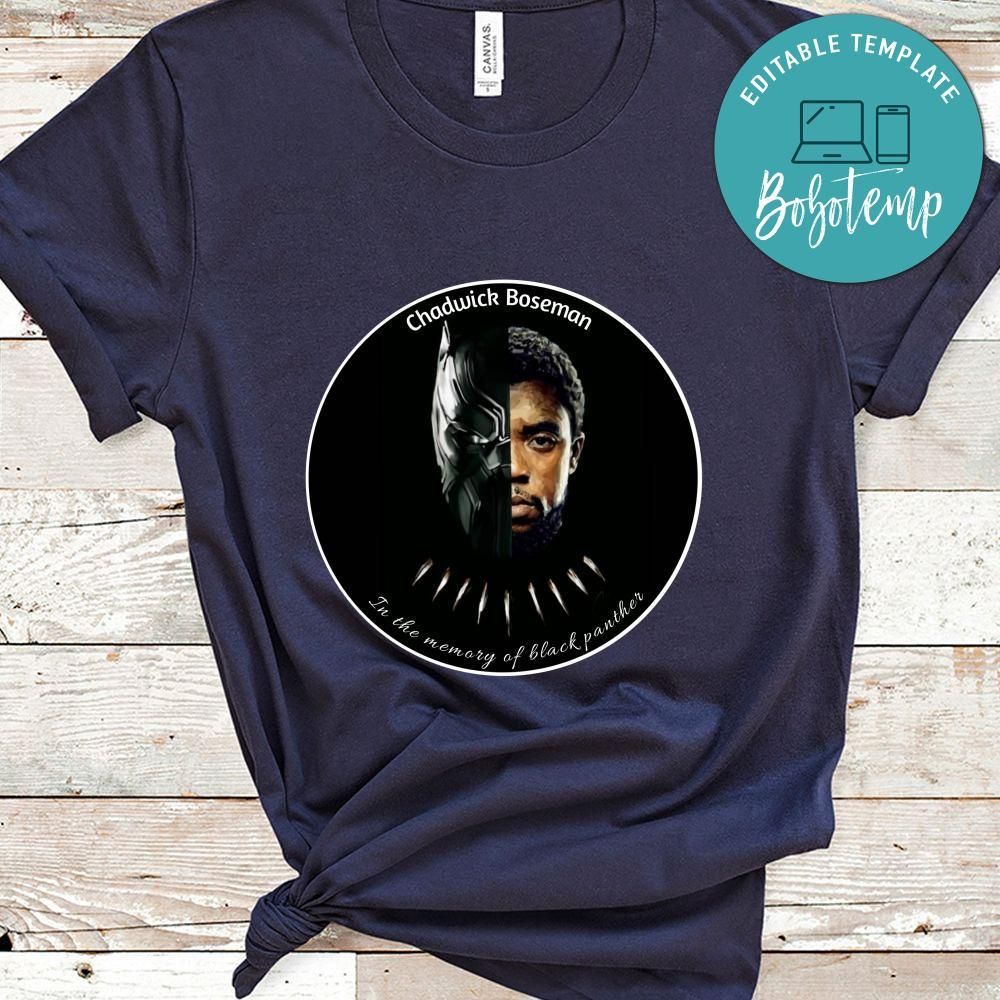 Black Panther Shirt, Chadwick Boseman In The Memory Of Black Panther Shirt