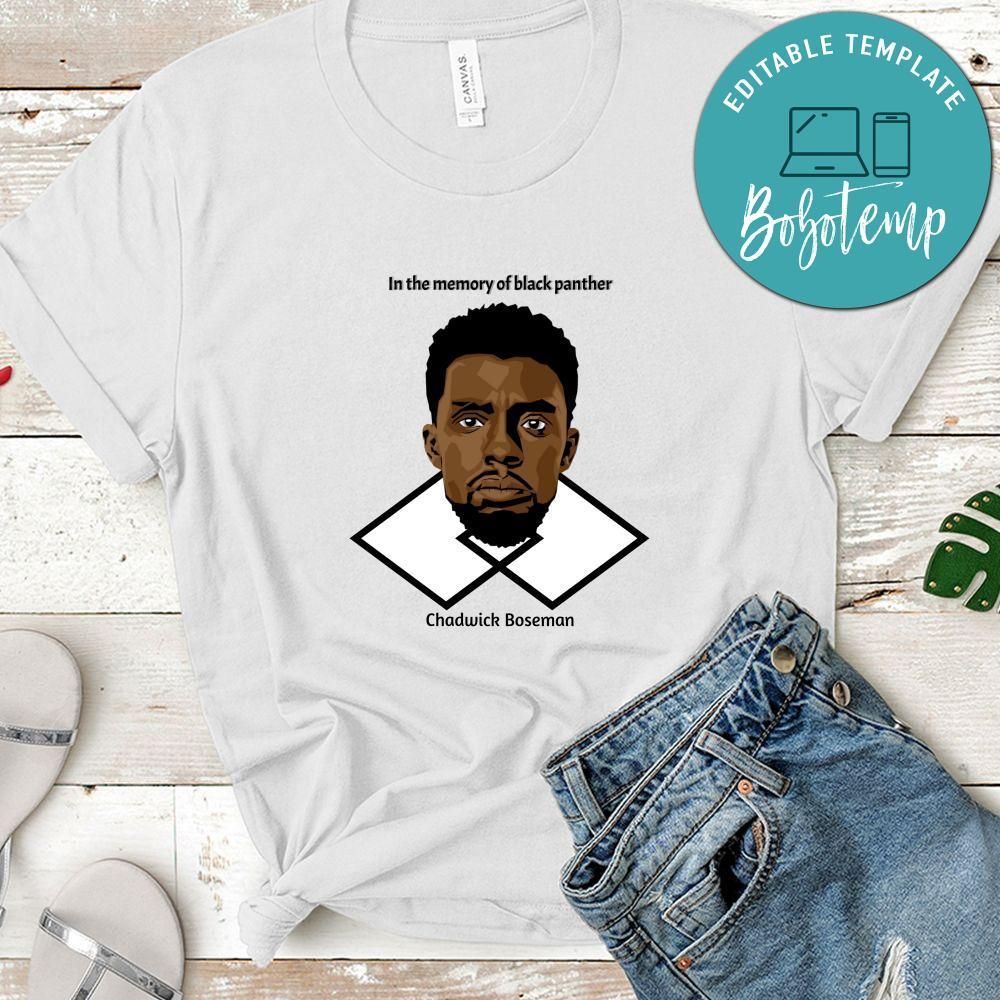 Chadwick Boseman In The Memory Of Black Panther Shirt, Black Panther Shirt