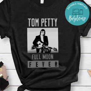 Tom Petty Full Moon Fever Black And White Shirt
