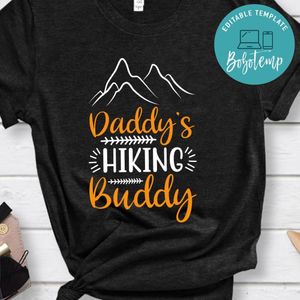 Daddy's Hiking Buddy Black Shirt