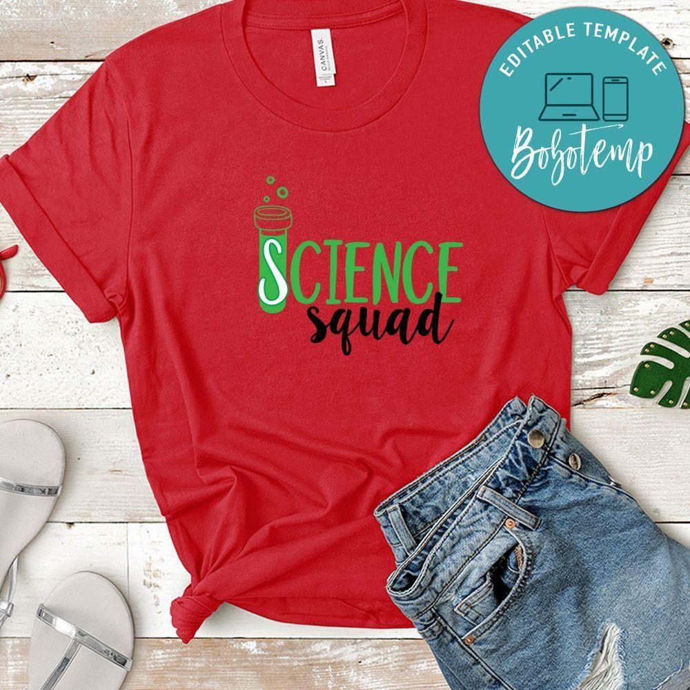 Nerdy Science squad Shirt