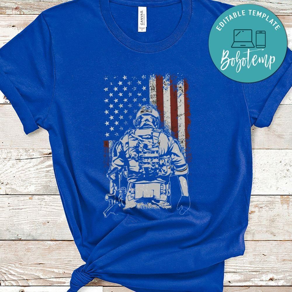 Veteran American Brave Soldier Tshirt
