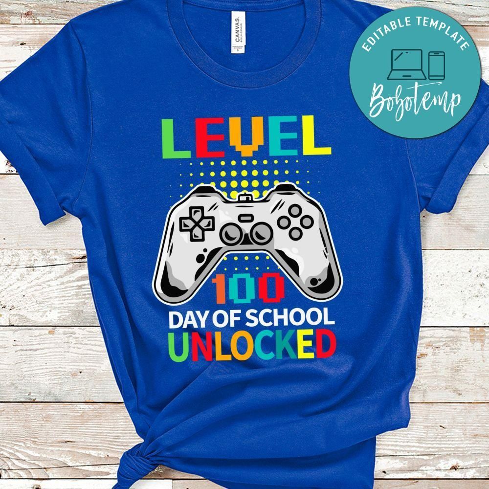 Video Gamer Student 100 Days of School Shirt