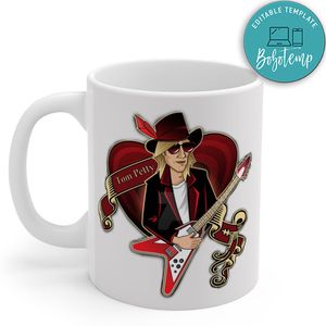 Tom Petty Heartbreakers Cartoon Mug