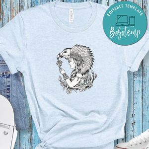 Female Native American Eagle Shirt