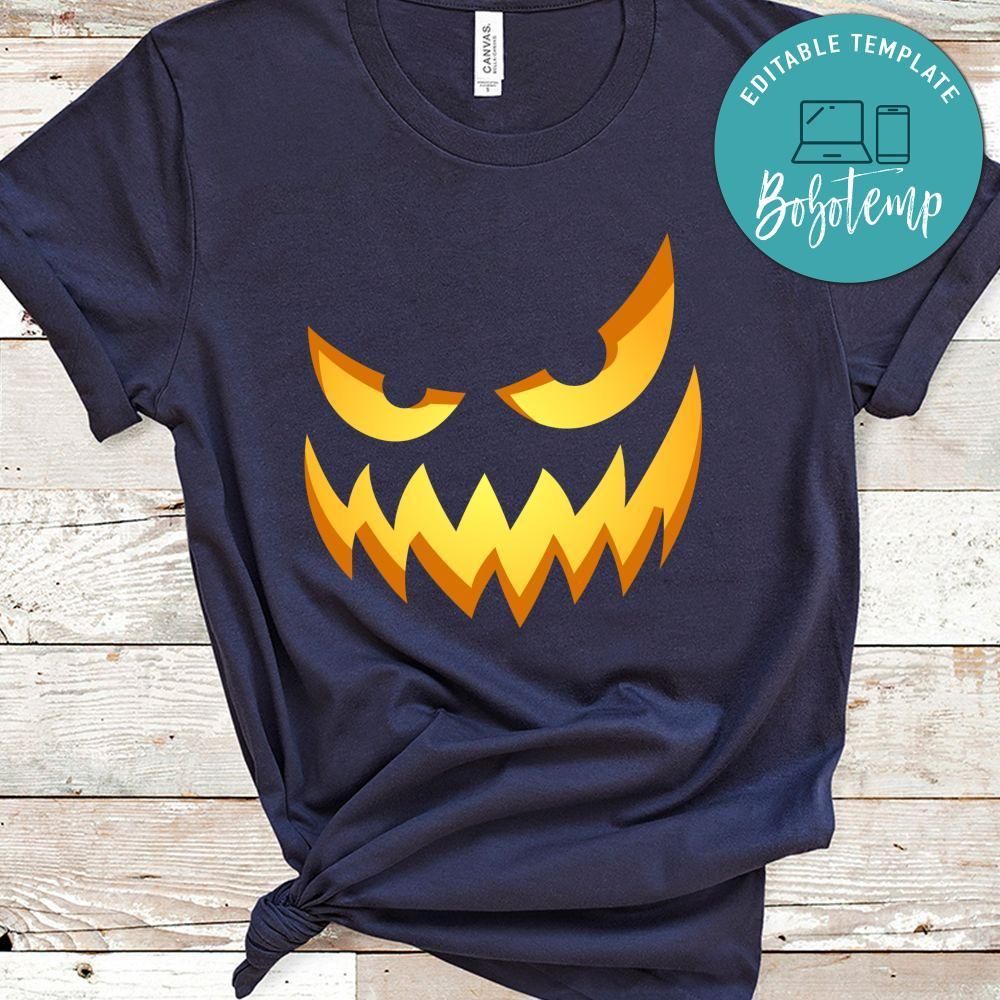 Scary Funny Glowing Faces Halloween Pumpkin Ghost No3 Shirt
