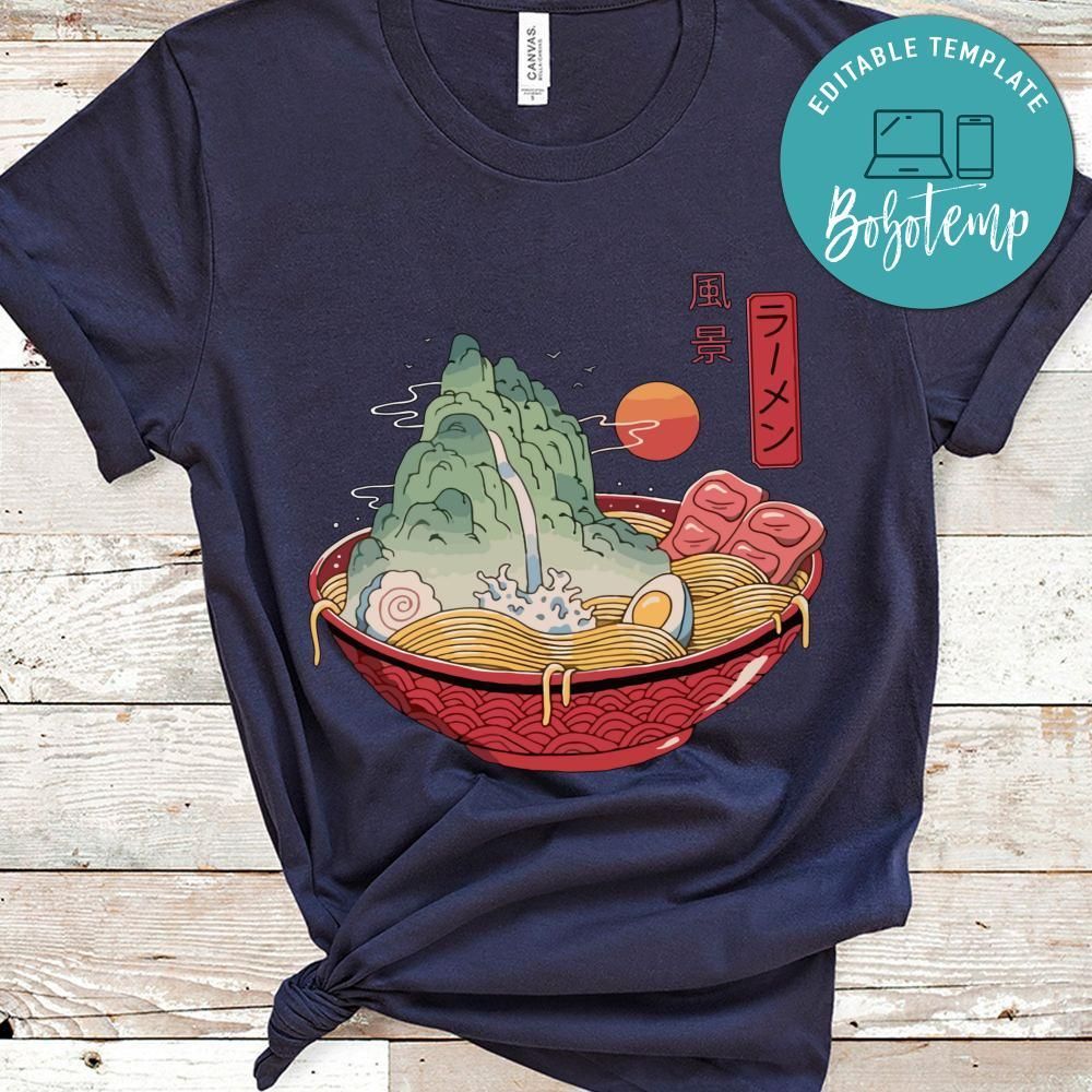 Japon Ramen Landscape Shirt