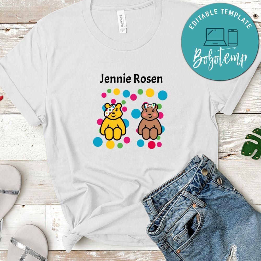 Personalize BBC Children in Need Shirt