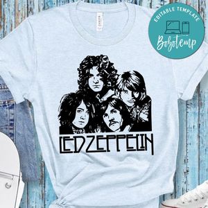Silhouette Led Zeppelin Rock Band Shirt