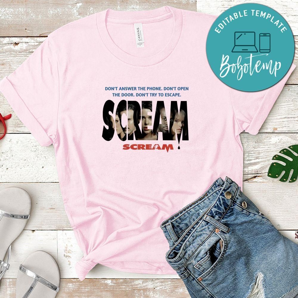 Scream Shirt, Scream Retro 90s Cult Horror Film Shirt