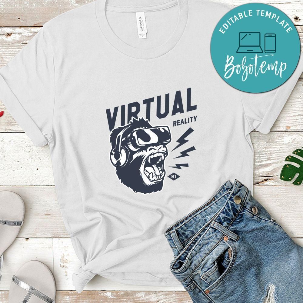 Gamer Vitual Reality White Shirt