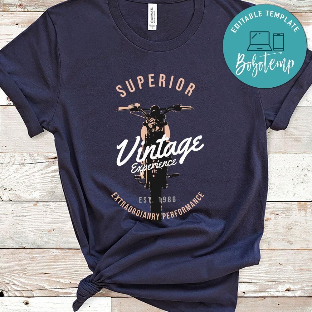 Superior Vintage Experience Est 1986 Extraordianry Performance Shirt