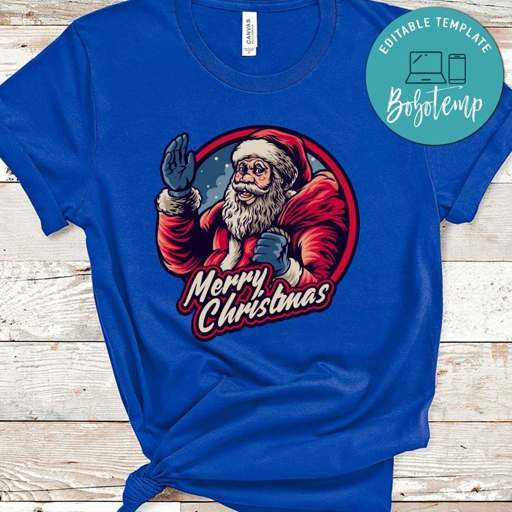 Xmas Shirt, Santa Claus Merry Christmas With Bag Shirt