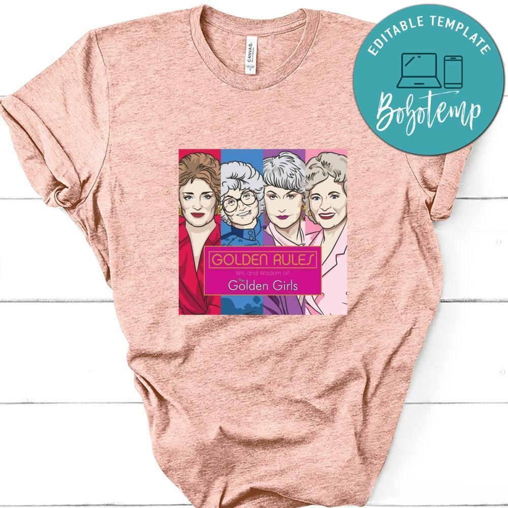 Golden Girls Shirt, Golden Rules Wit And Wisdom Of The Golden Girls Shirt