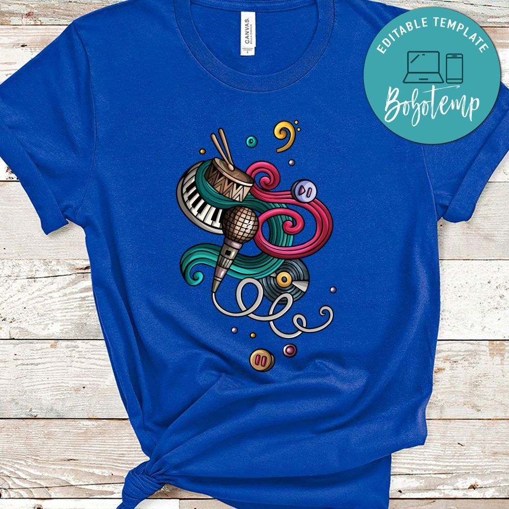 Cartoon Music and Instruments No6 Shirt