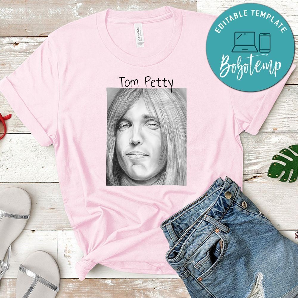 Tom Petty Hand Draw White Shirt